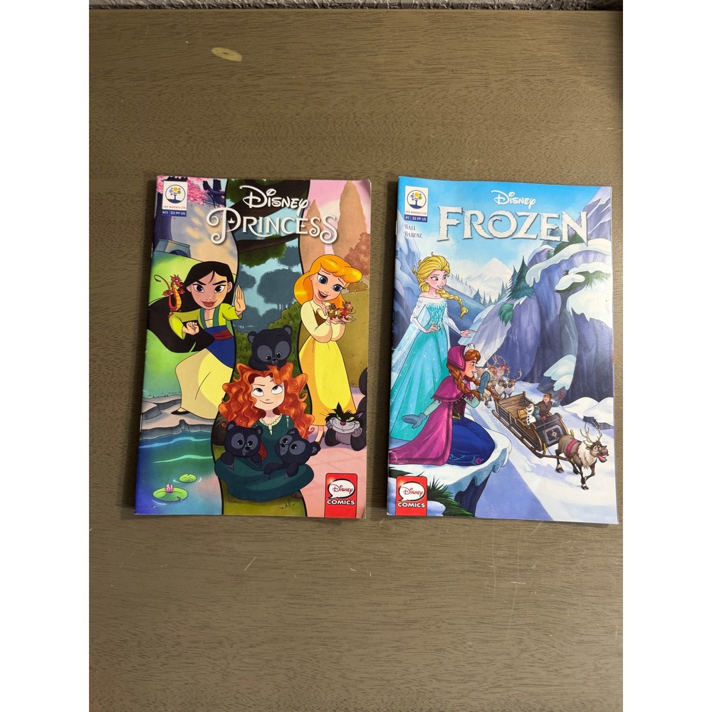 Disney Comics Lot Disney Princess Issue 11 and Frozen Issue 1 Joe Books LTD